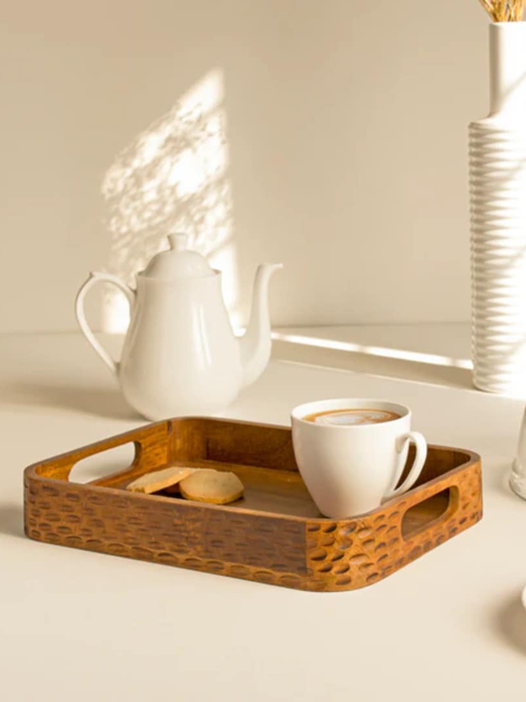 

HOUMN Brown Wooden Keeper Tray
