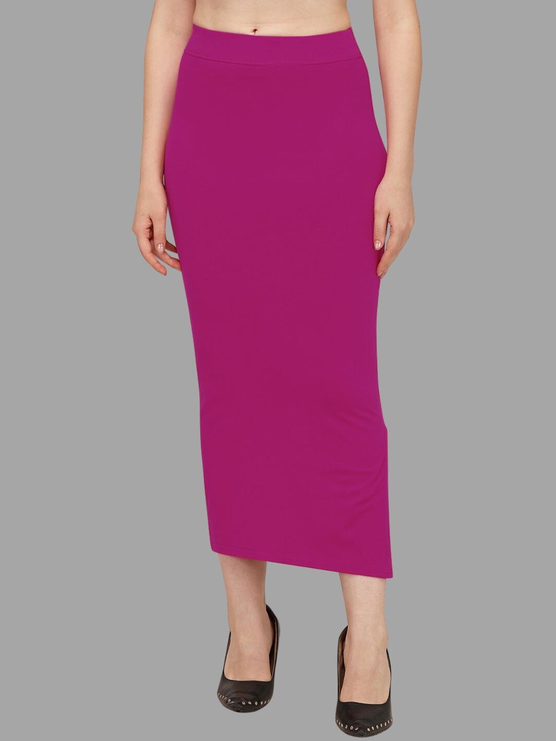 

HERE&NOW Women Magenta Cotton Saree Shapewear