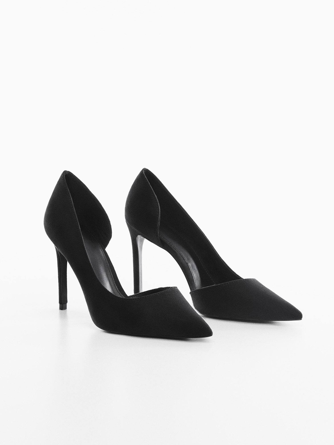 

MANGO Women Slim Heel Pumps, Black