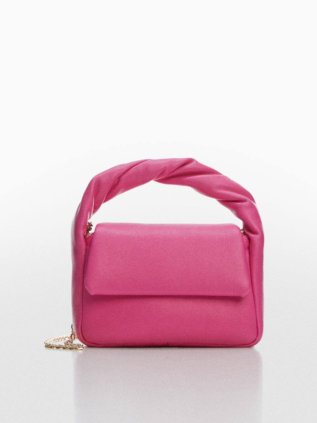 

MANGO Structured Handheld Bag, Pink