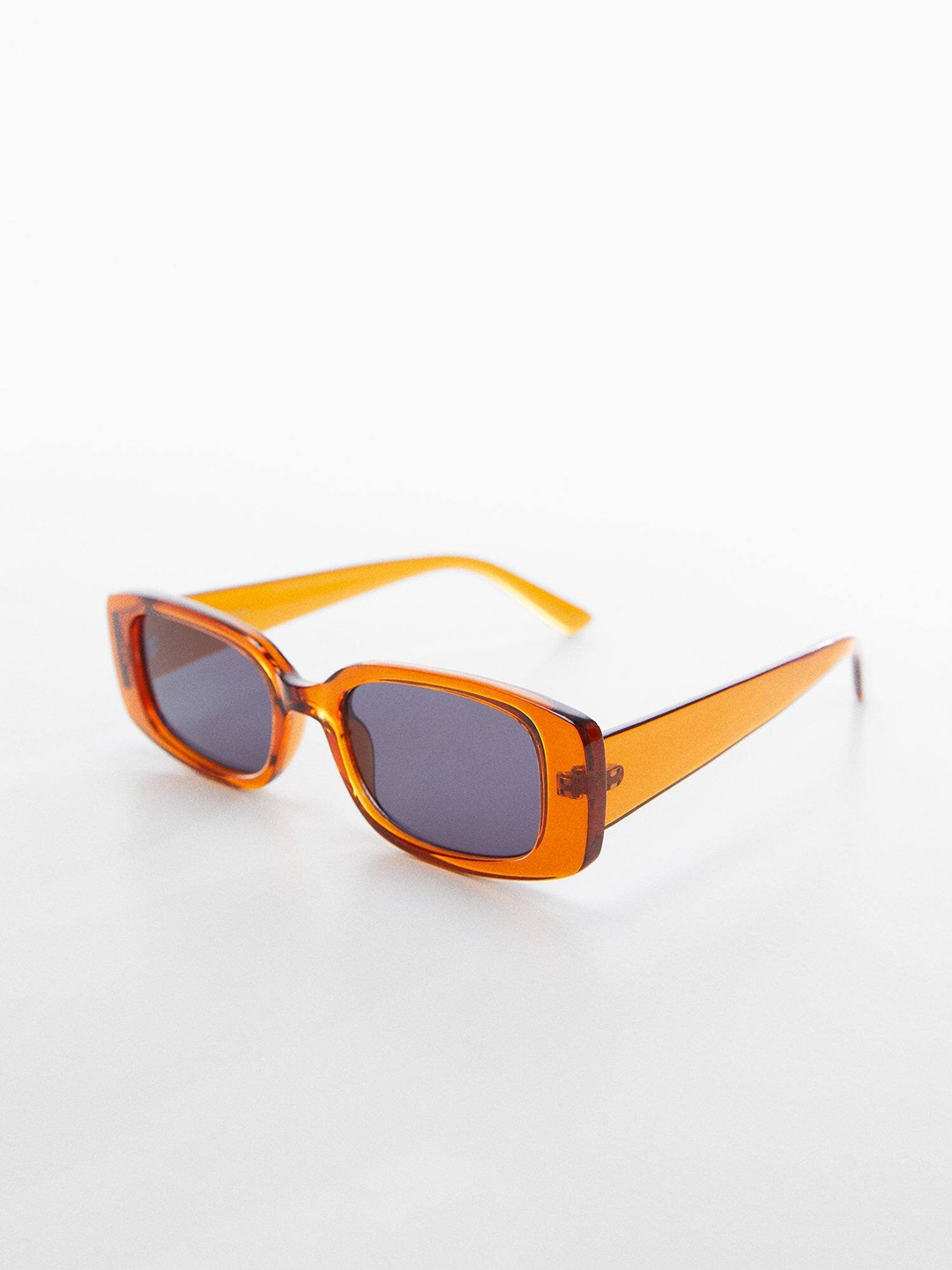 

MANGO Women Rectangle Sunglasses with UV Protected Lens 57050006, Grey
