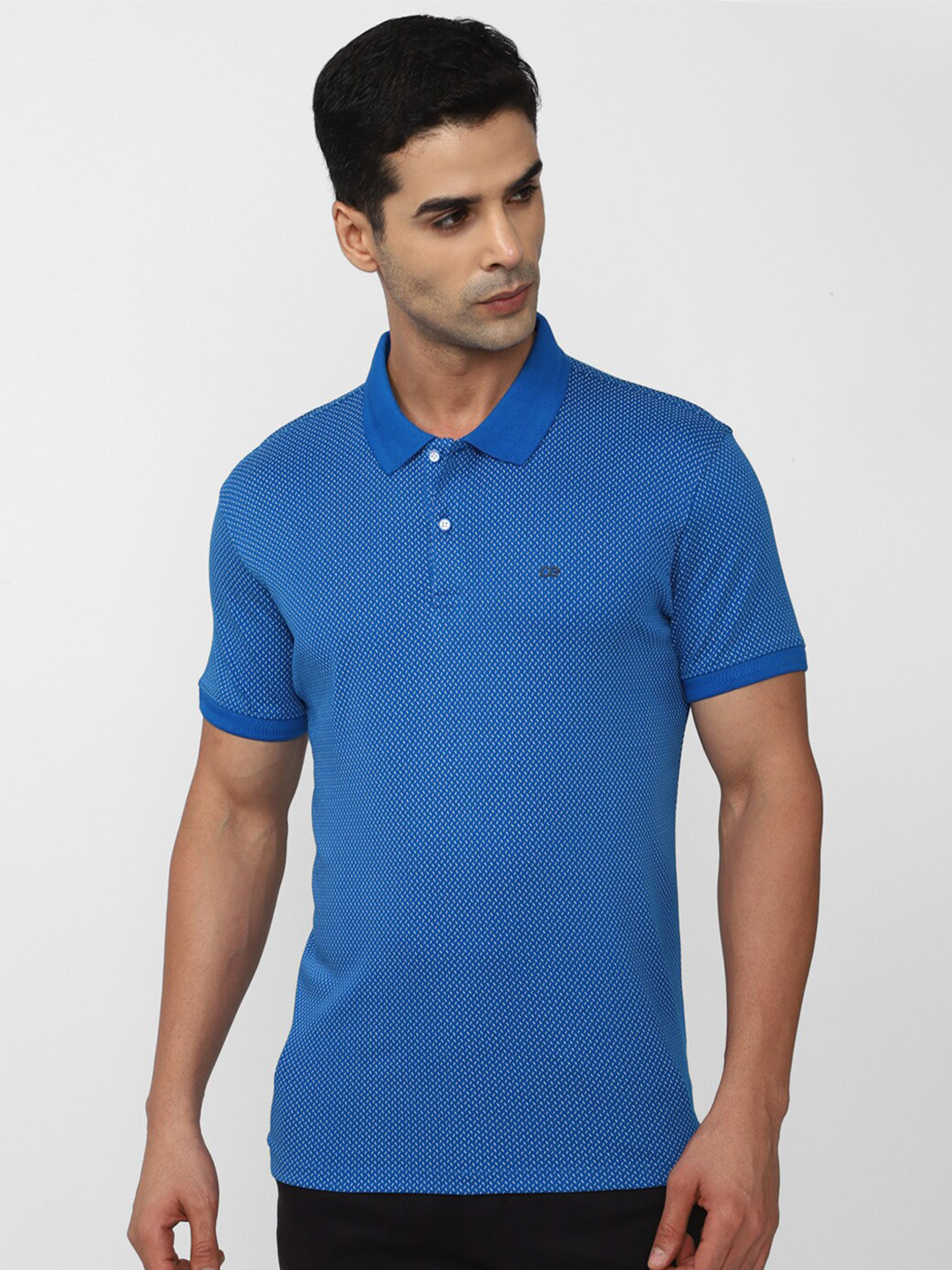

Peter England Casuals Polo Collar Cotton T-shirt, Blue