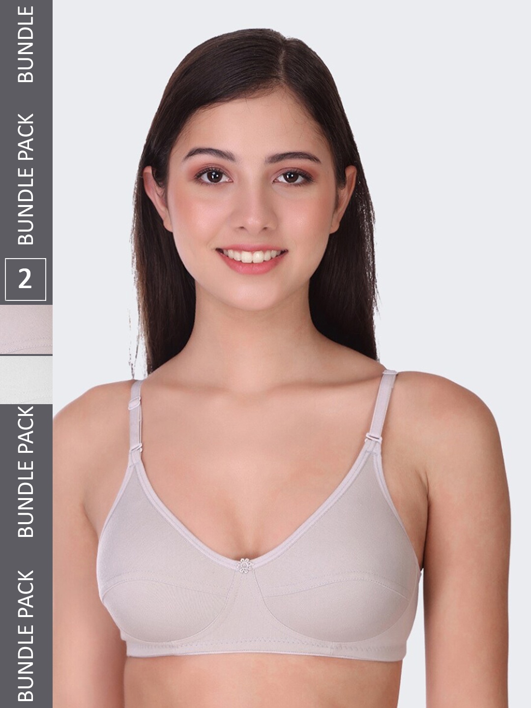 

POOJA RAGENEE Pack Of 2 All Day Comfort Full Coverage Everyday Bra, White