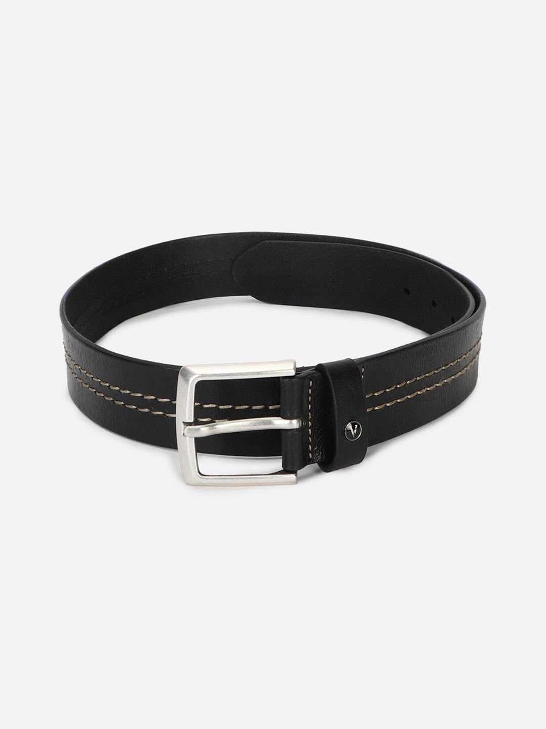 

Van Heusen Men Textured Leather Formal Belt, Black