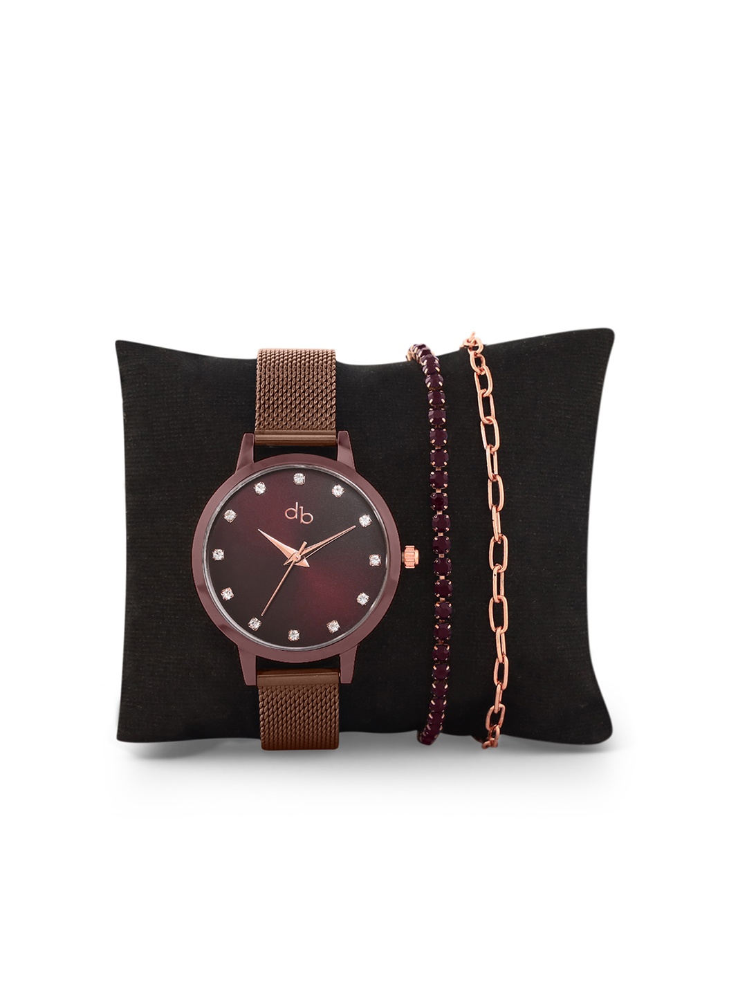 

DressBerry Women Brown Brass Dial & Straps Analogue Watch DW23_4B
