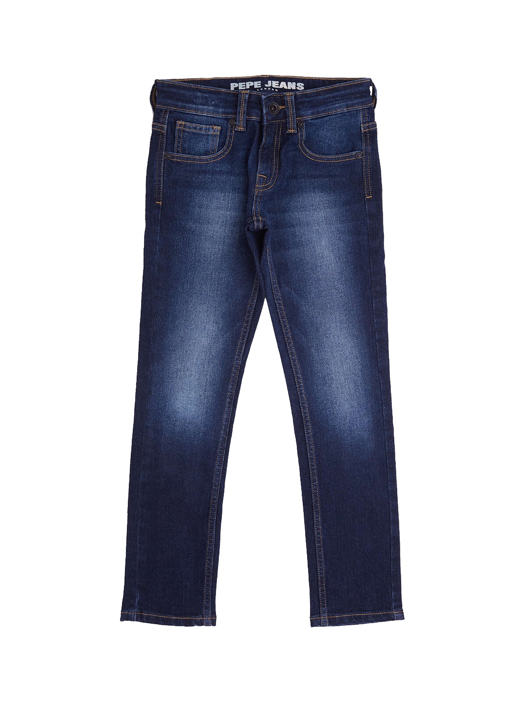 

Pepe Jeans Boys Slim Fit Clean Look Heavy Fade Stretchable Jeans, Blue