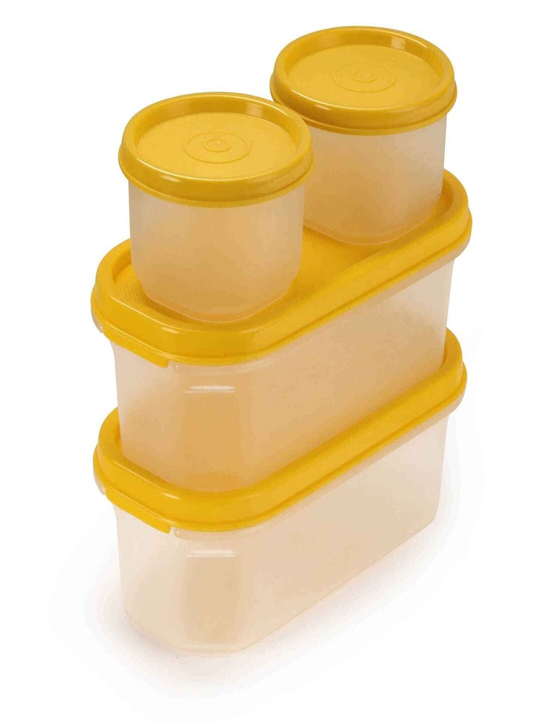 

SOPL-OLIVEWARE Yellow 4 Pieces Food Containers