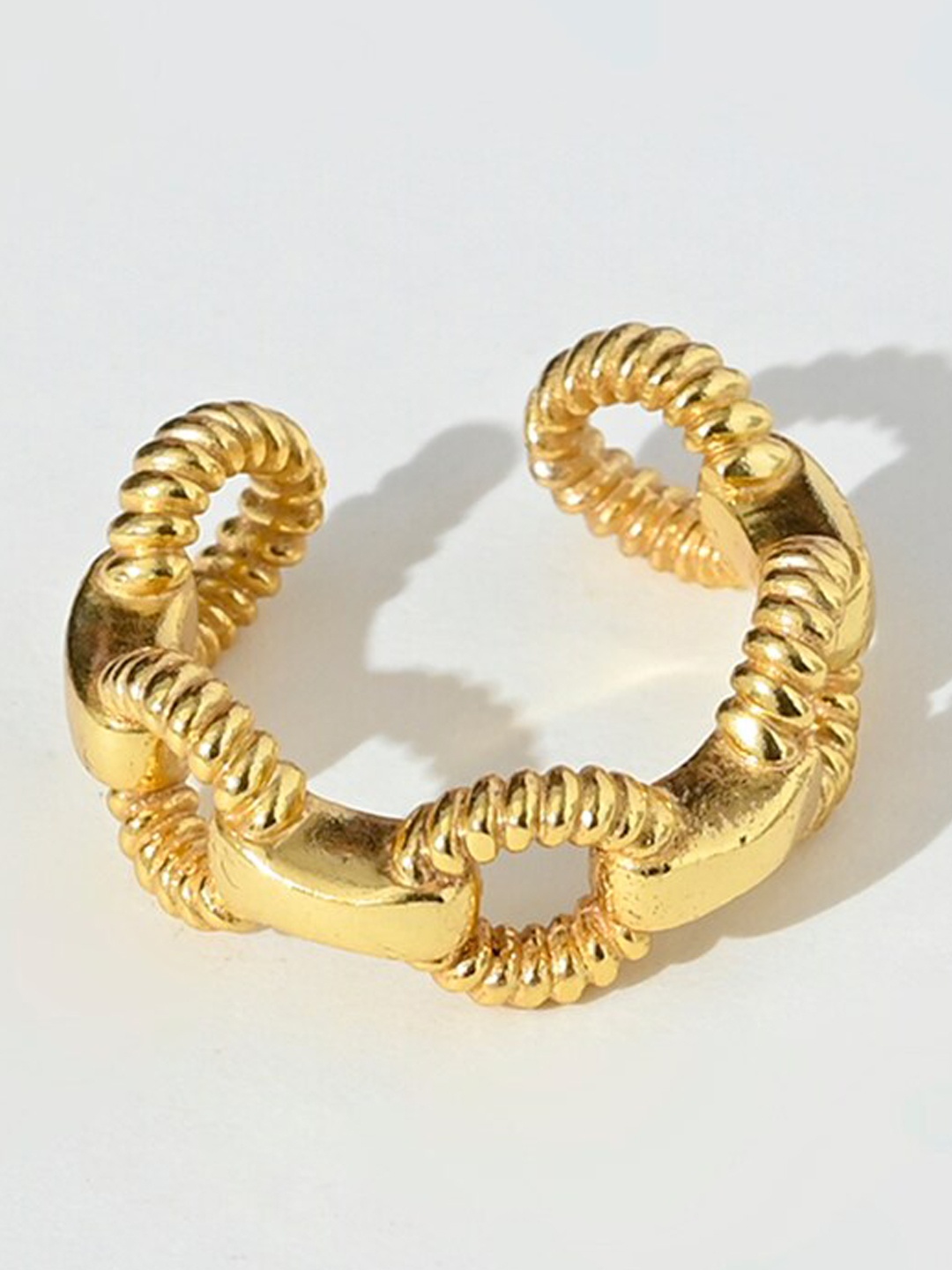 

XPNSV Knotted Adjustable Ring, Gold