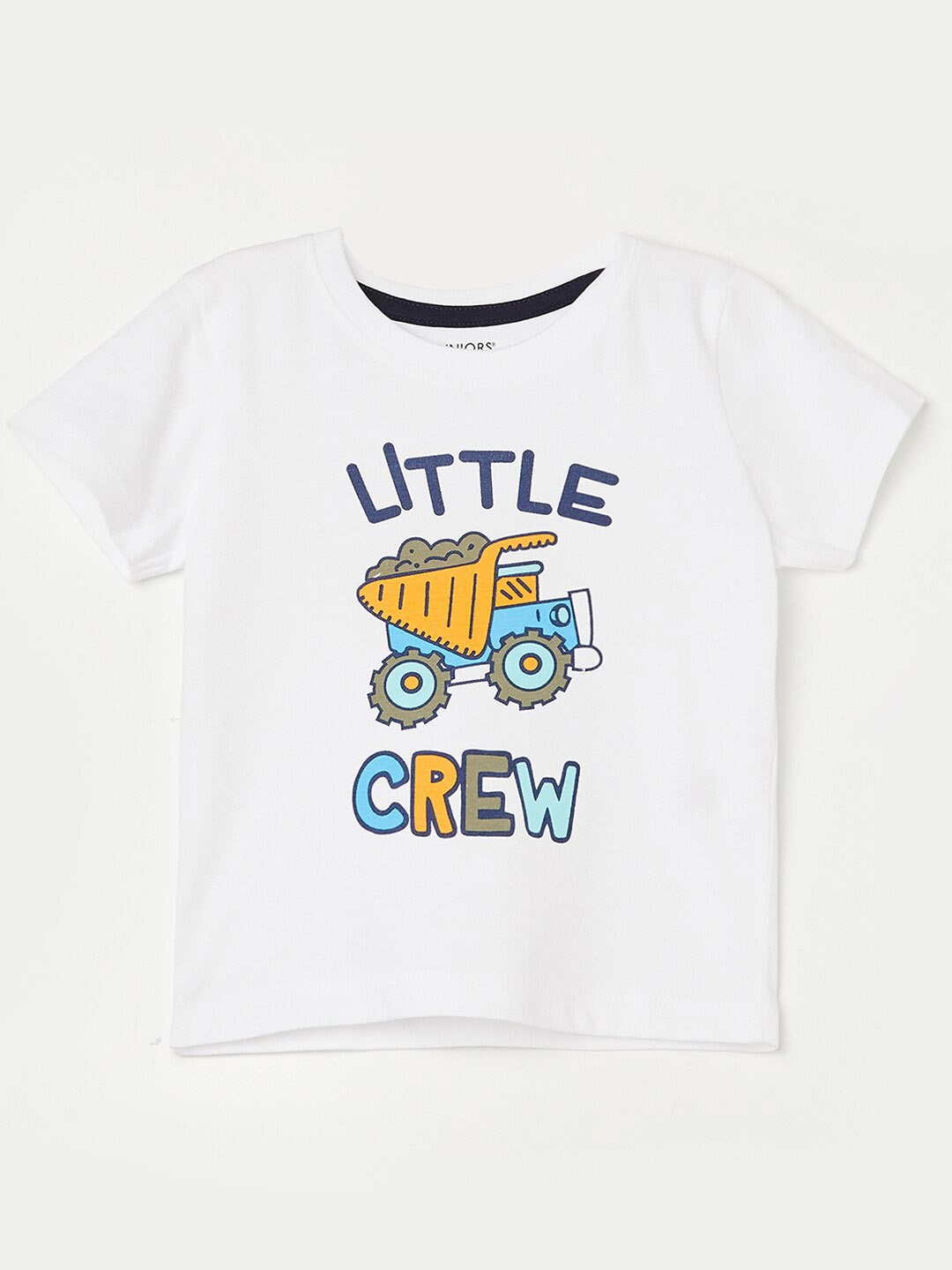 

Juniors by Lifestyle Boys Typography Printed Pure Cotton T-Shirt, White