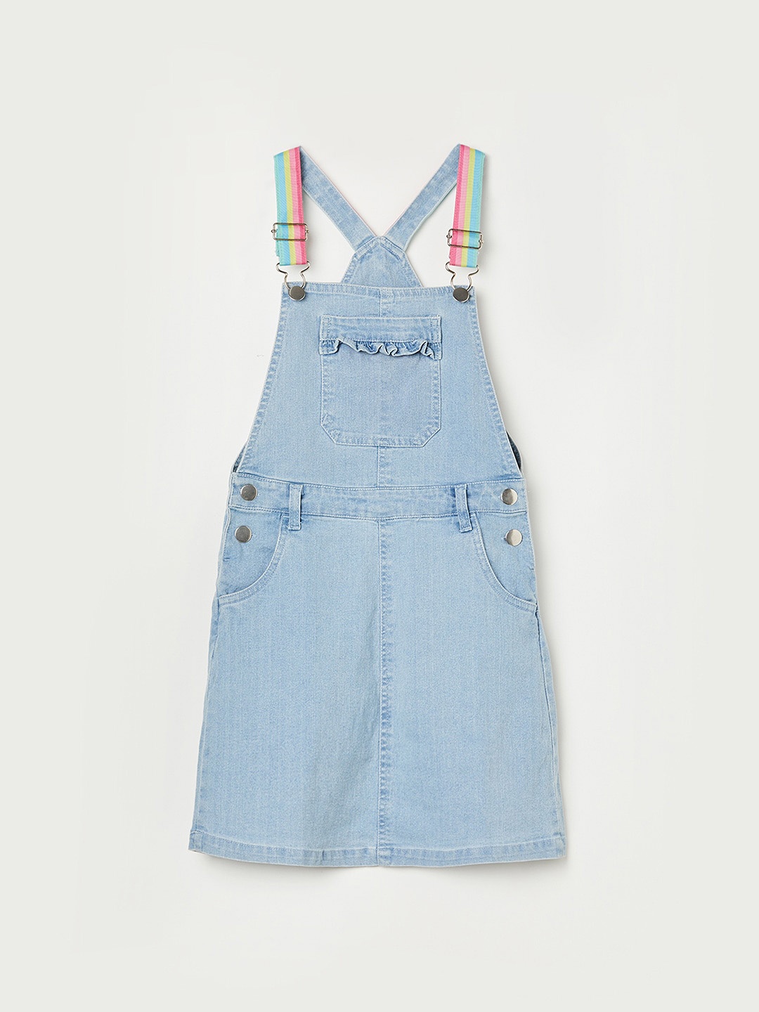 

Fame Forever by Lifestyle Girls Shoulder Straps Pinafore Dress, Blue