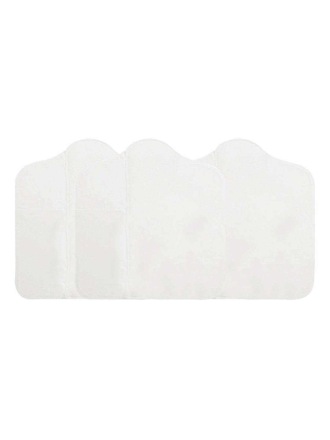 

Snugkins Soaker Infant Set Of 3 Prefold Pad & Booster Pad Inserts For Cloth Diaper, White