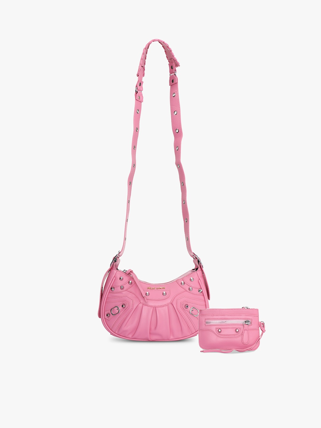 

PELLE LUXUR Structured Sling Bag, Pink