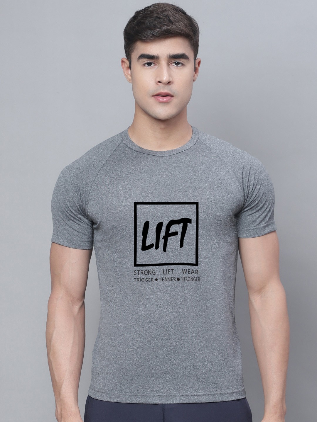 

Friskers Typography Printed T-shirt, Grey