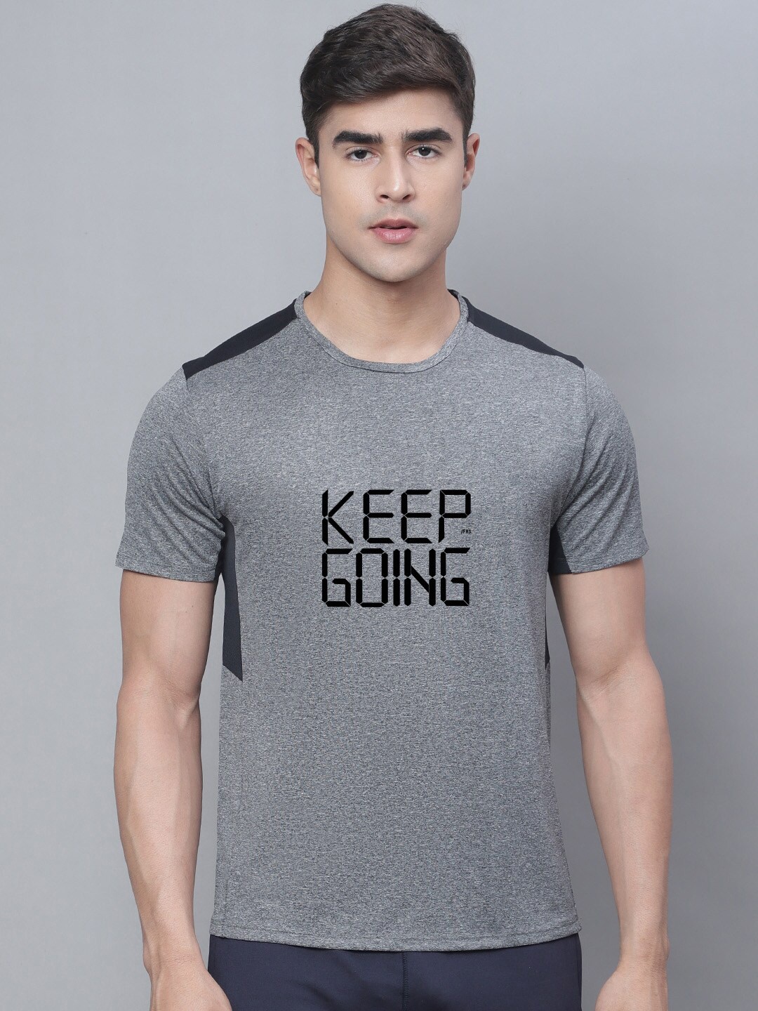 

Friskers Typography Printed T-shirt, Grey