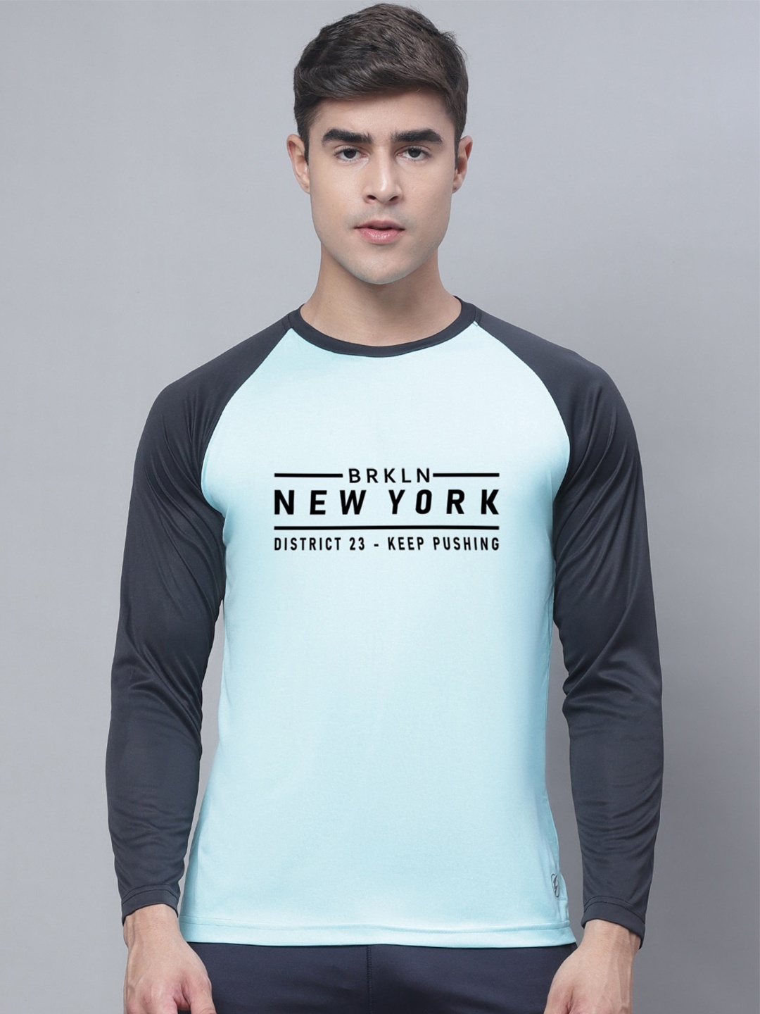 

Friskers Typography Printed T-shirt, Turquoise blue
