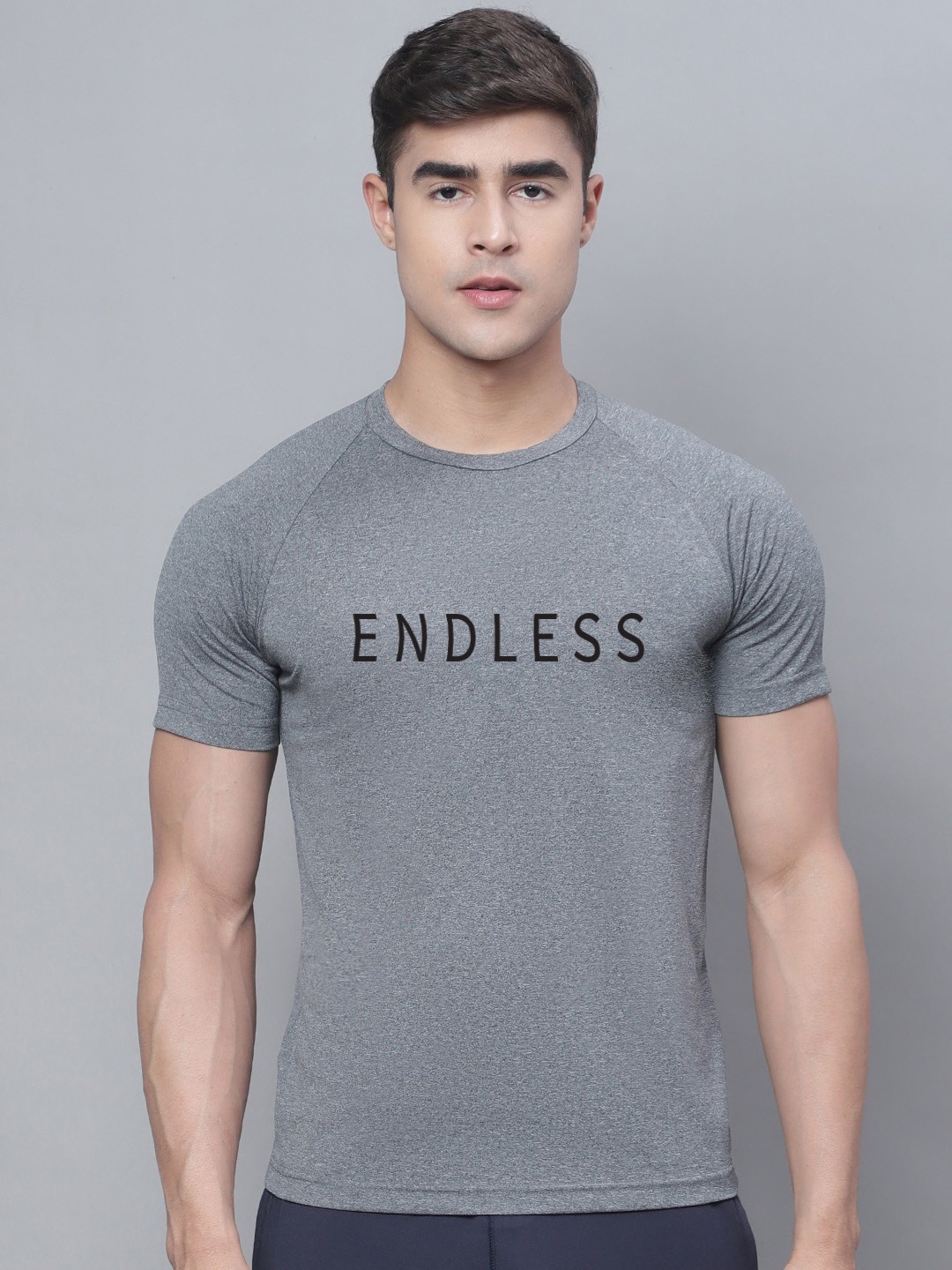 

Friskers Typography Printed T-shirt, Grey