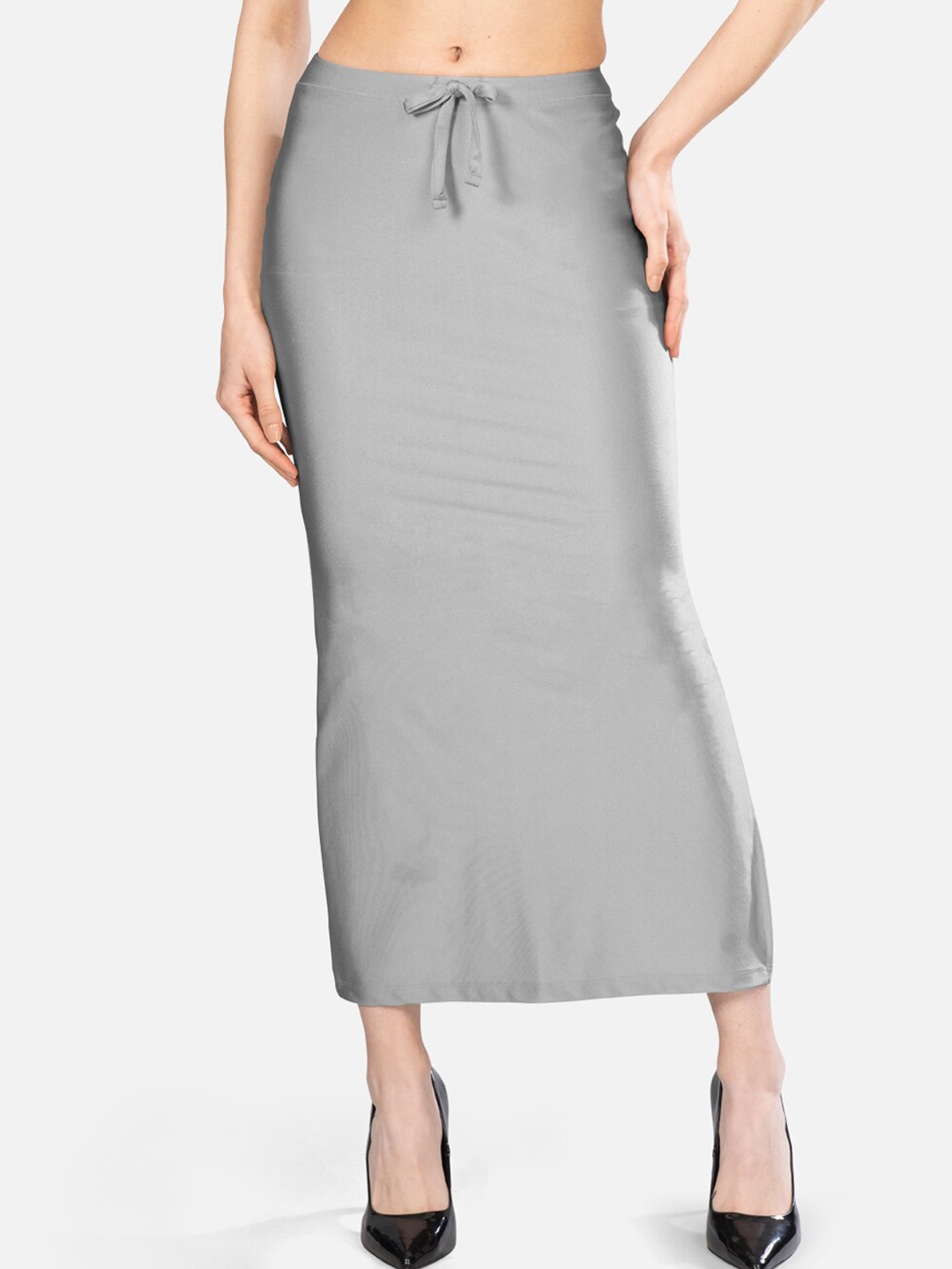 

indian flower Pure Cotton Saree Shapewear, Grey