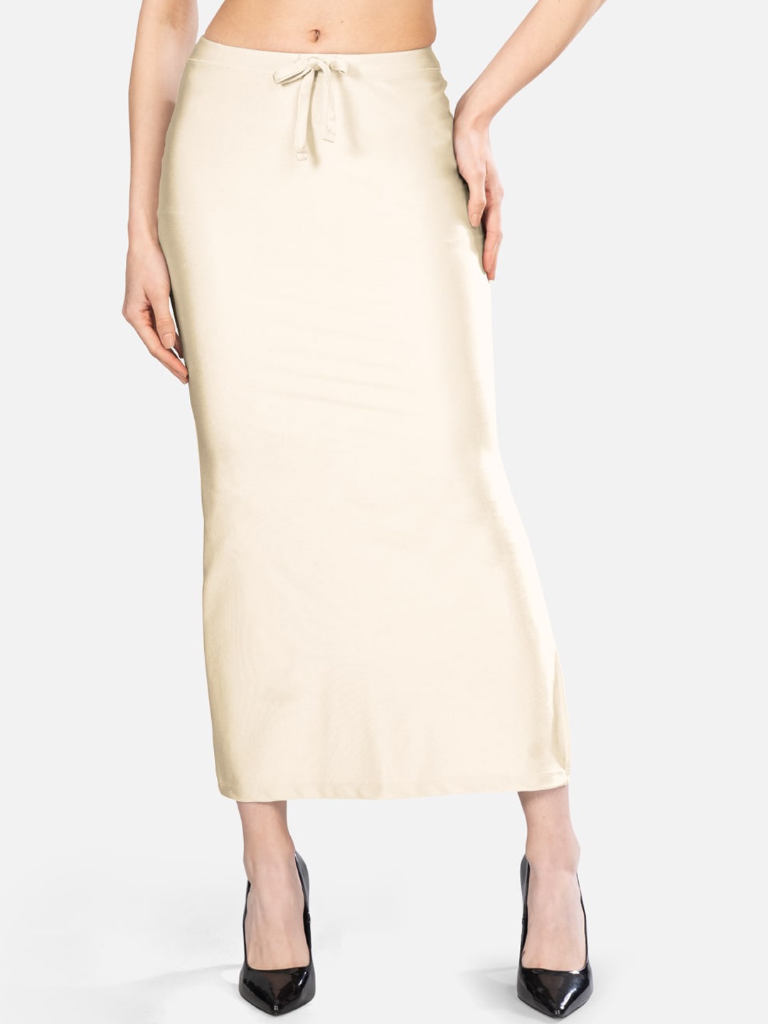 

indian flower Pure Cotton Saree Shapewear, Off white