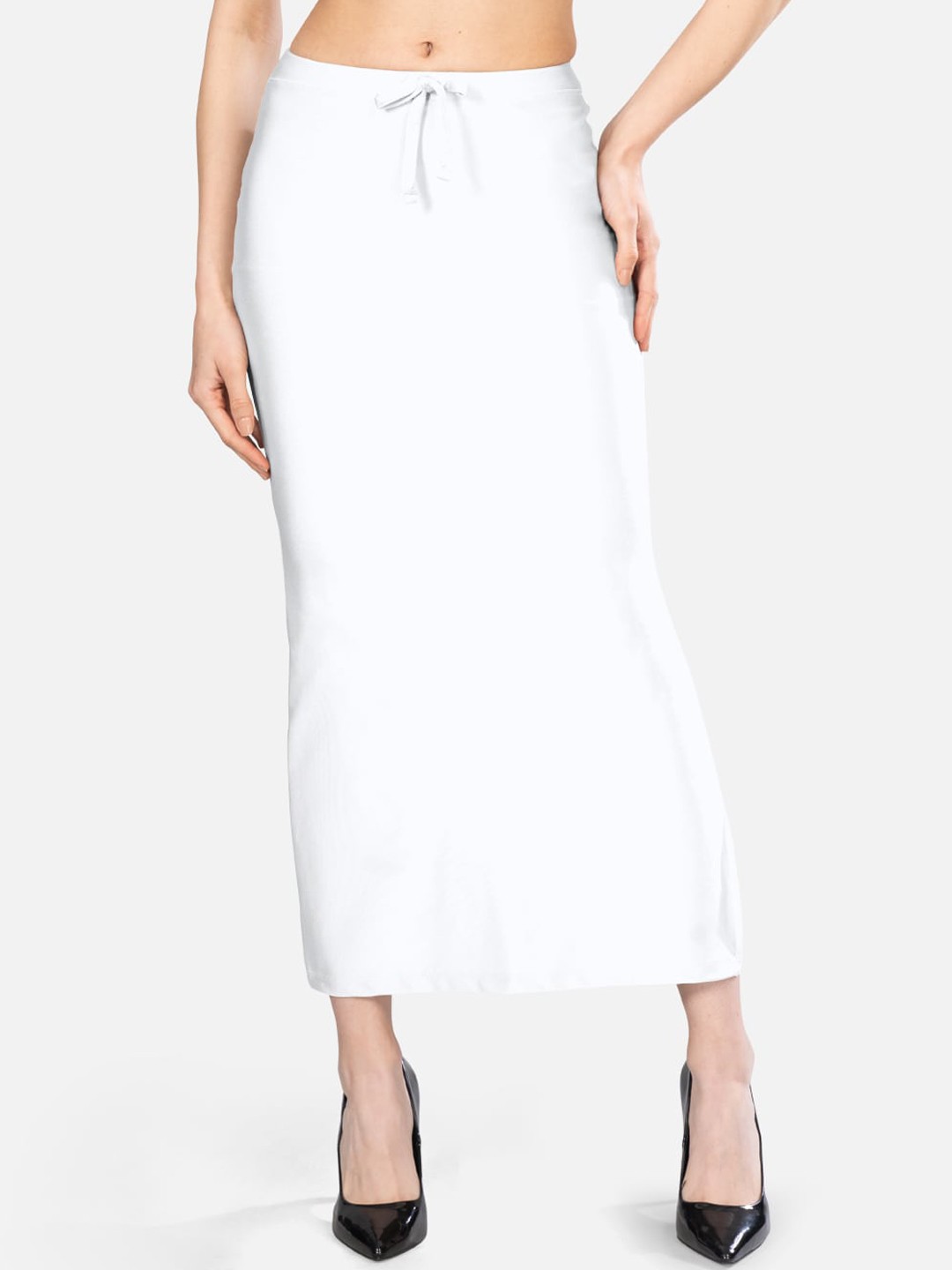 

indian flower Pure Cotton Saree Shapewear, White