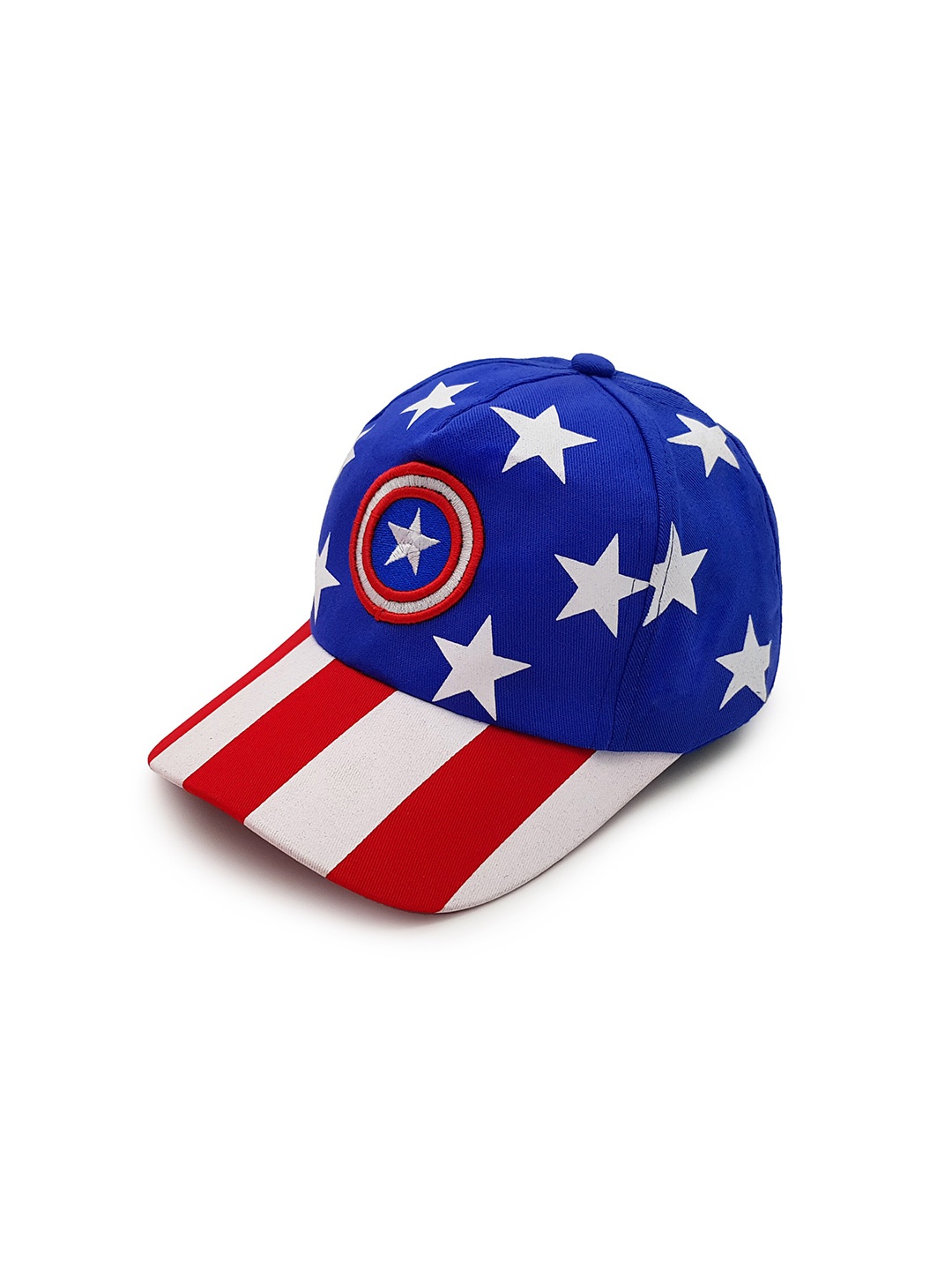 

JENNA Kids-Boys Captain America Printed Cotton Baseball Cap, Blue