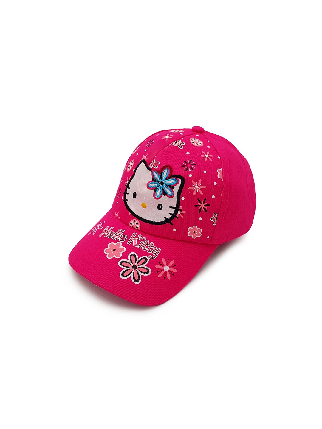

JENNA Kids-Boys Cartoon Character Printed Cotton Baseball Cap, Pink