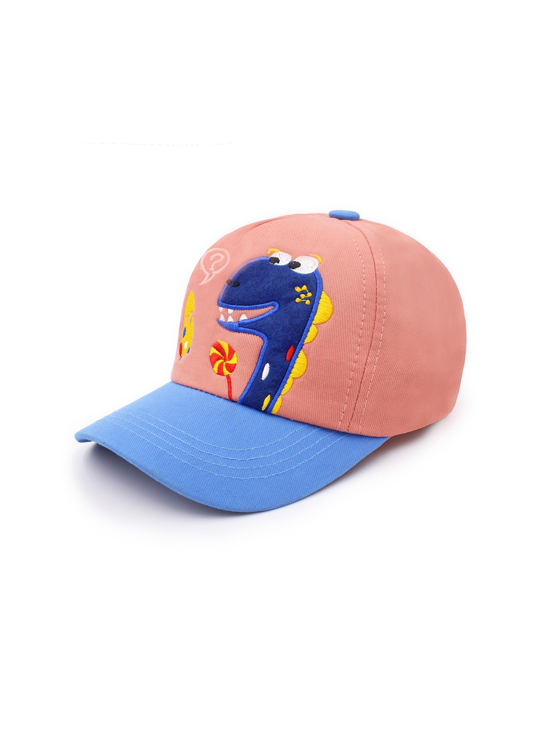 JENNA Kids-Girls Embroidered Baseball Cap, Coral