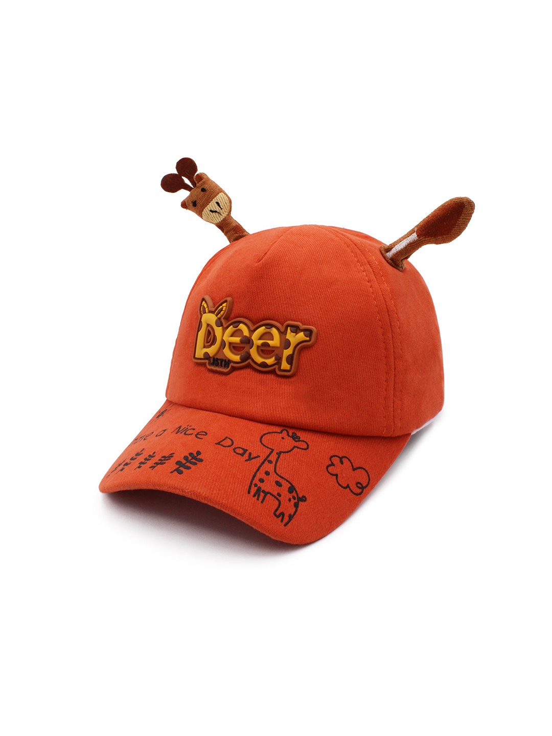 

JENNA Girls Printed Baseball Cap, Orange