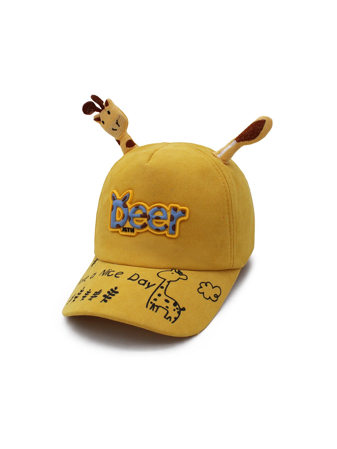 

JENNA Girls Printed Baseball Cap, Yellow