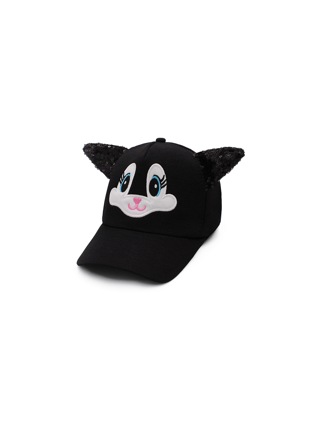 

JENNA Girls Embroidered Baseball Cap, Black