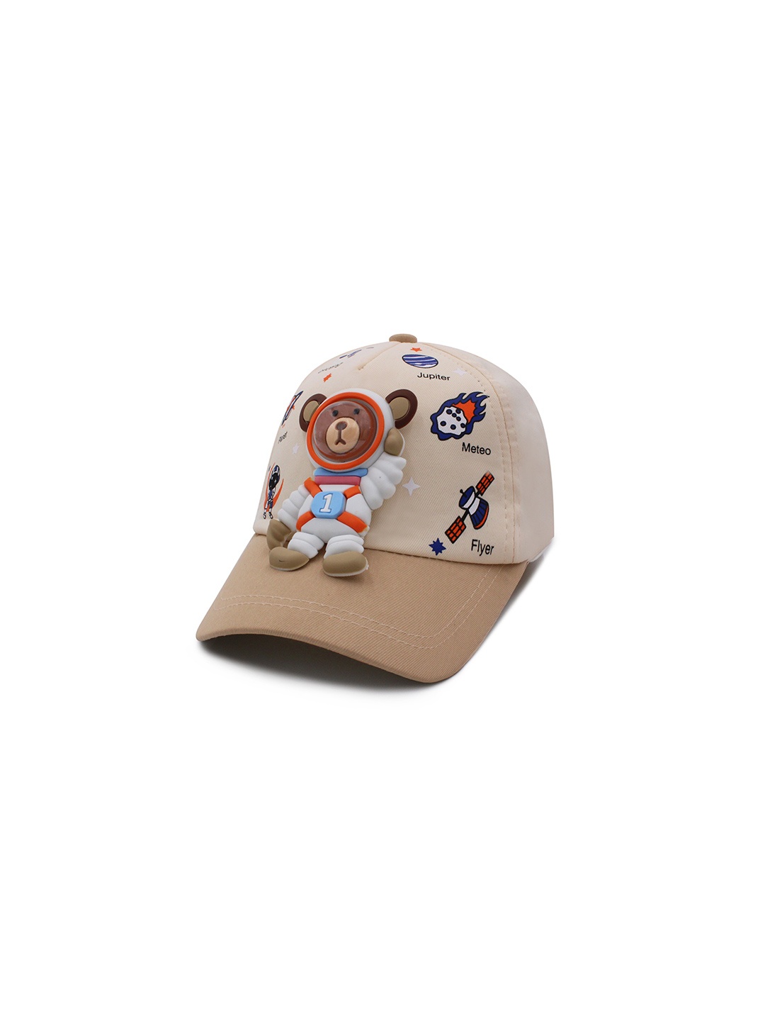 

JENNA Girls Printed Baseball Cap, Beige