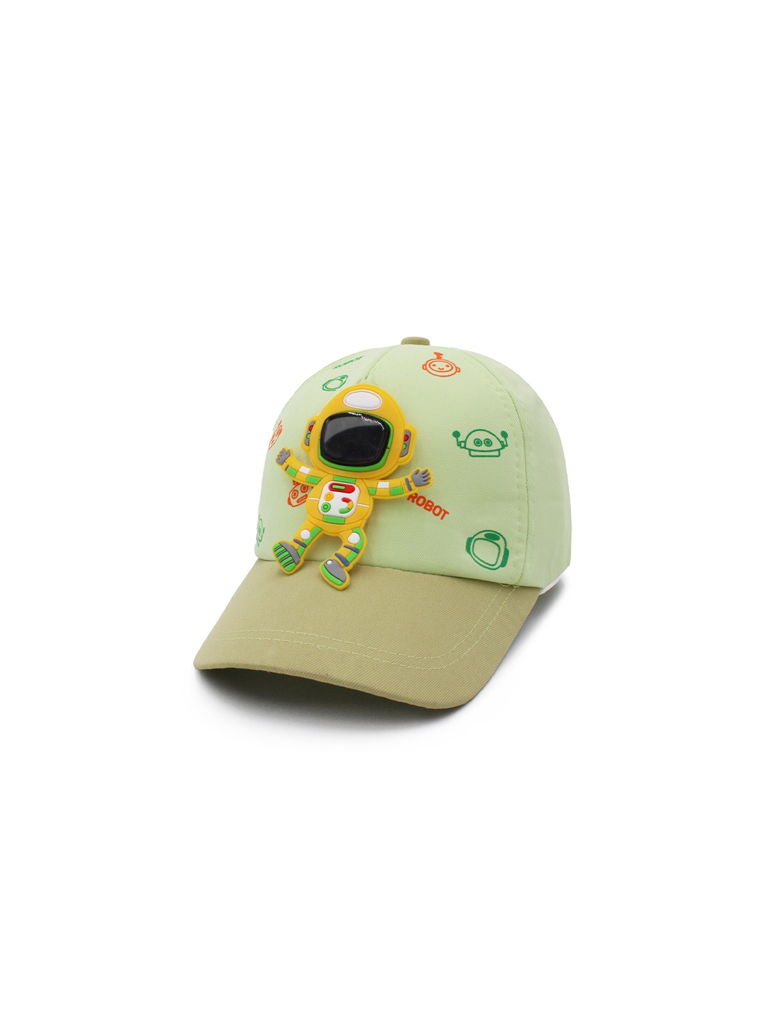 

JENNA Girls Cartoon Character Printed Cotton Baseball Cap, Green