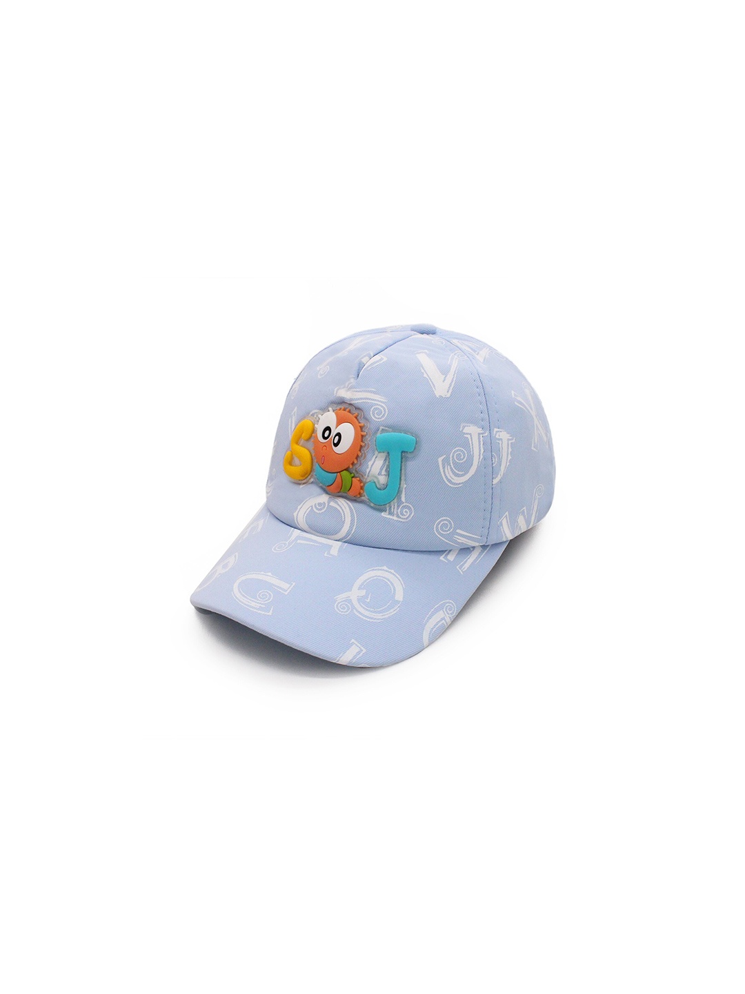 

JENNA Girls Printed Cotton Baseball Cap, Blue