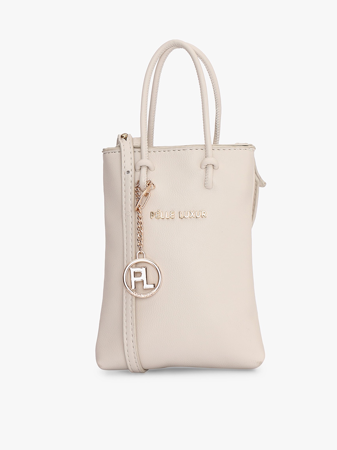 

PELLE Structured Handheld Bag, Off white