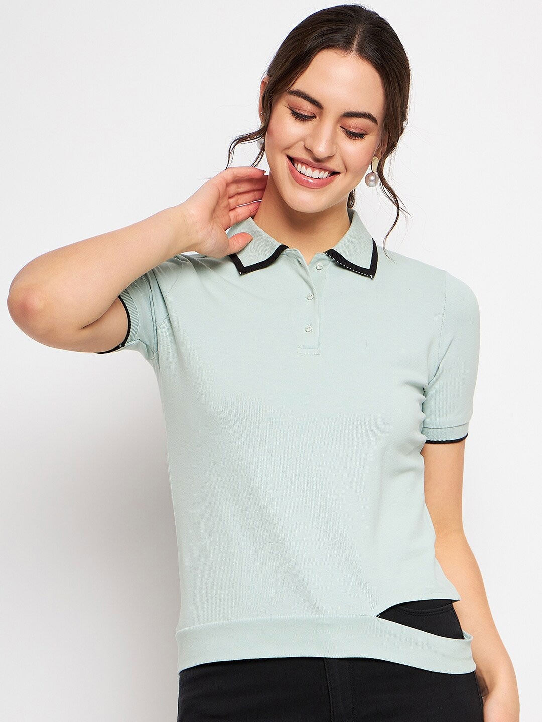 

CAMLA Shirt Style Top, Green