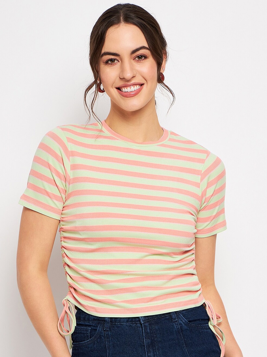 

CAMLA Striped Regular Top, Green