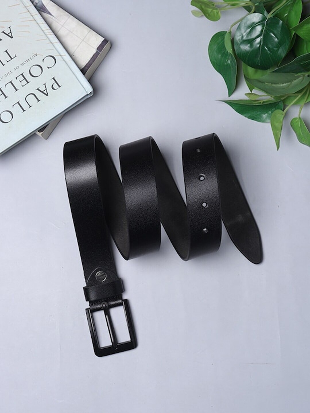 

Roadster Men Leather Formal Belt, Black