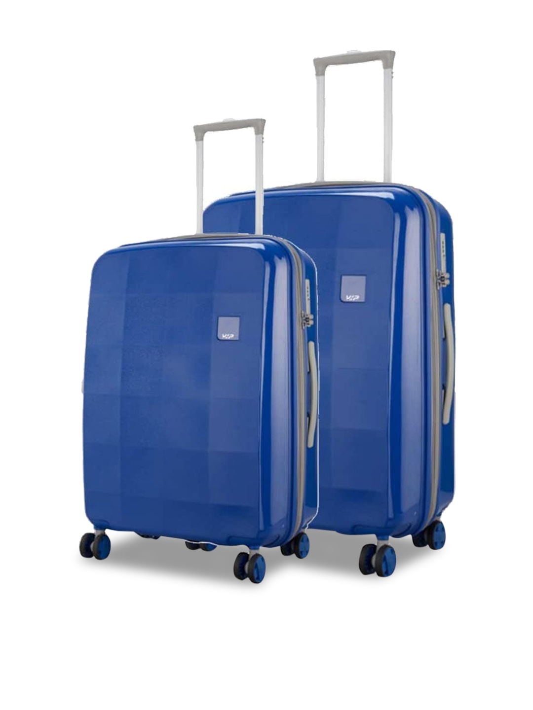 

VIP Pixel Set Of 2 Hard-Sided Suitcases Trolley Bag, Blue