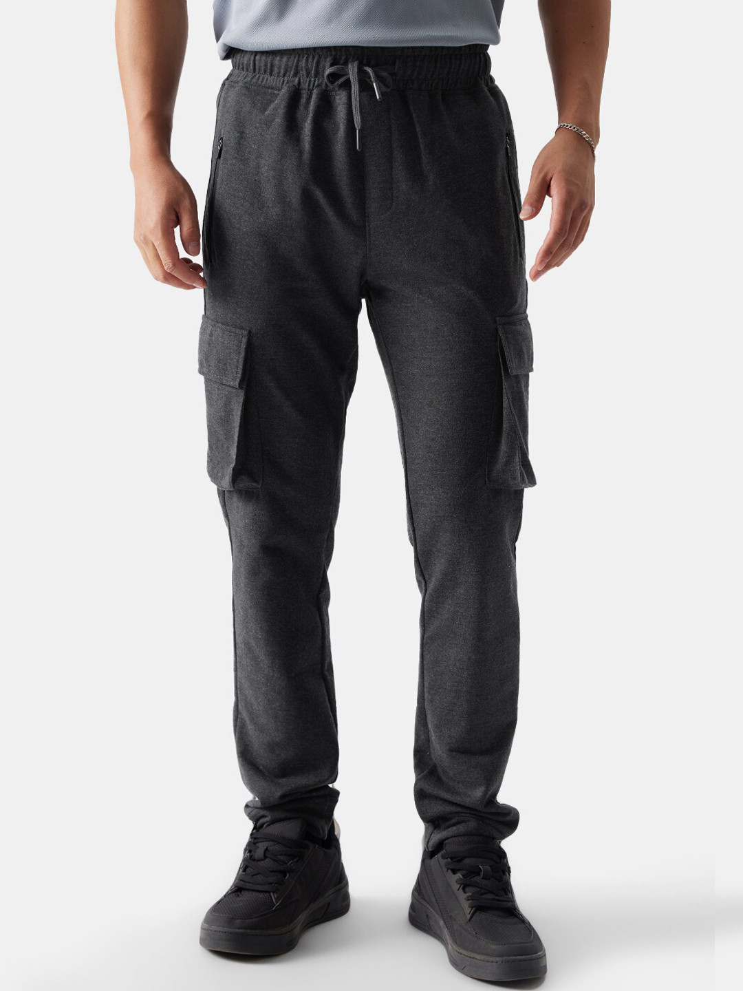

The Souled Store Men Black Mid Rise Joggers