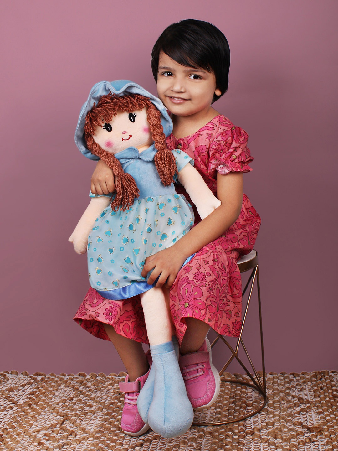 

DukieKooky Kids Cute Doll Soft Toy, Blue