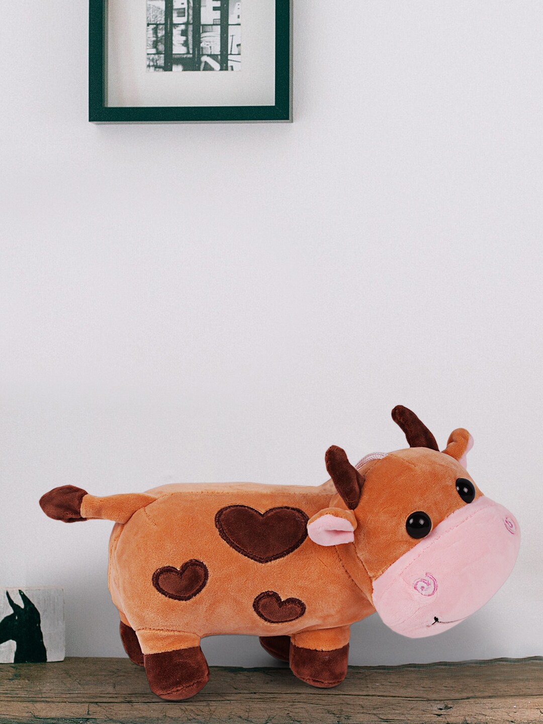 

DukieKooky Kids Trumpet Cow Soft Toy, Brown
