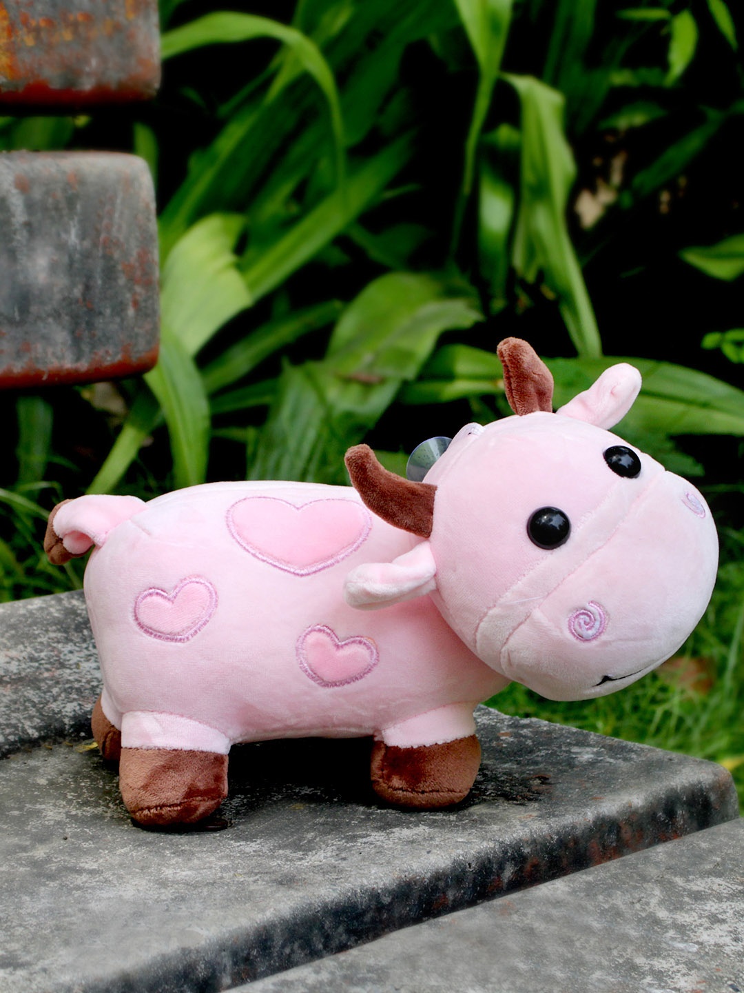 

DukieKooky Kids Trumpet Cow Soft Toy, Pink