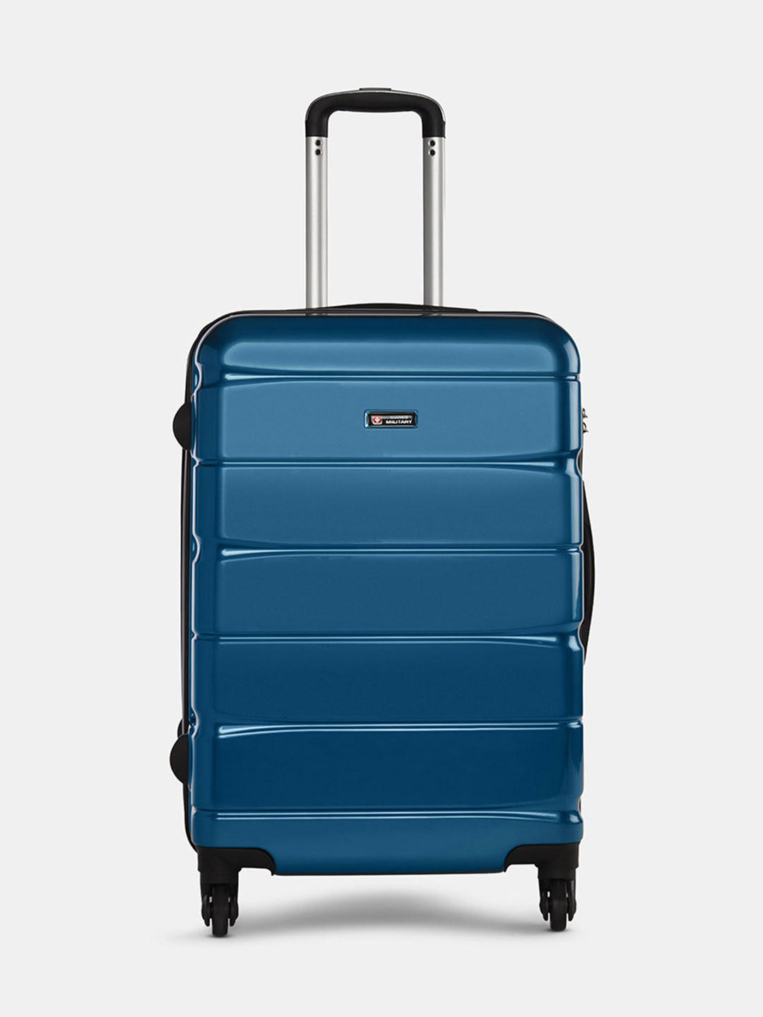 

SWISS MILITARY Water Resistant Hard-Sided Trolley Suitcase, Turquoise blue