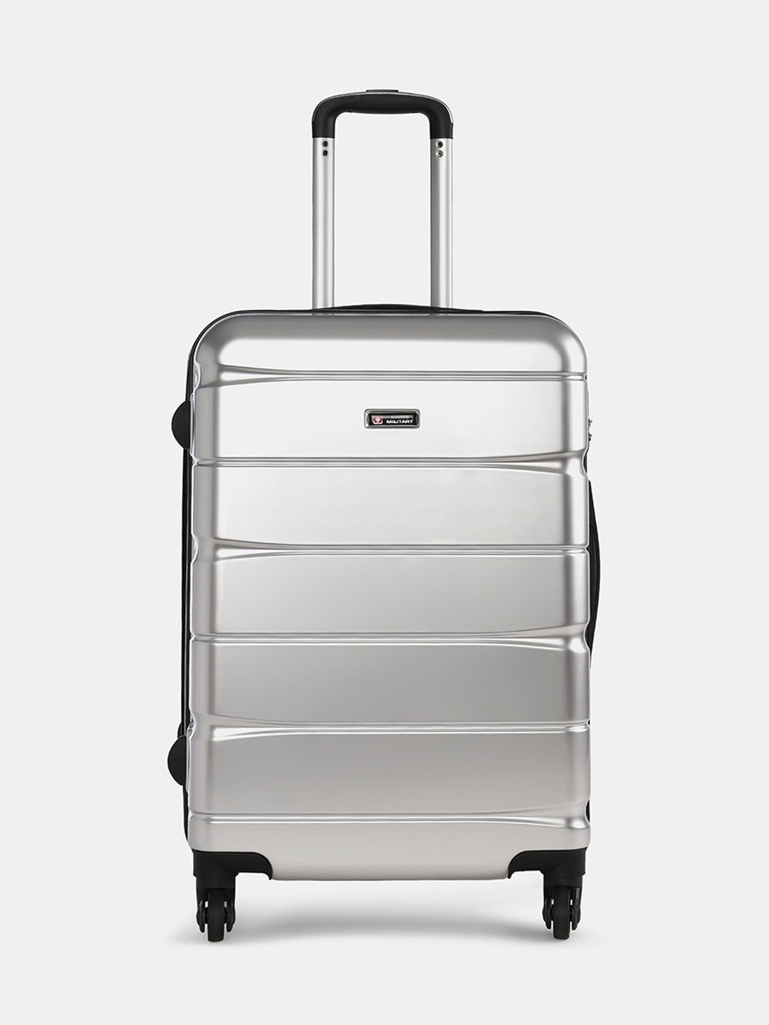 

SWISS MILITARY Jenny Textured Water Resistant Hard Trolley Bag - 78 cm, Silver