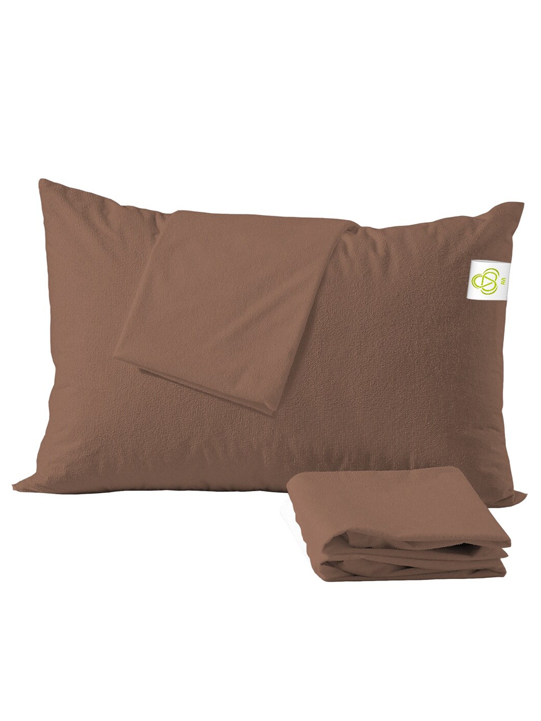 

AVI Brown Waterproof Terry Cotton Pillow Protector