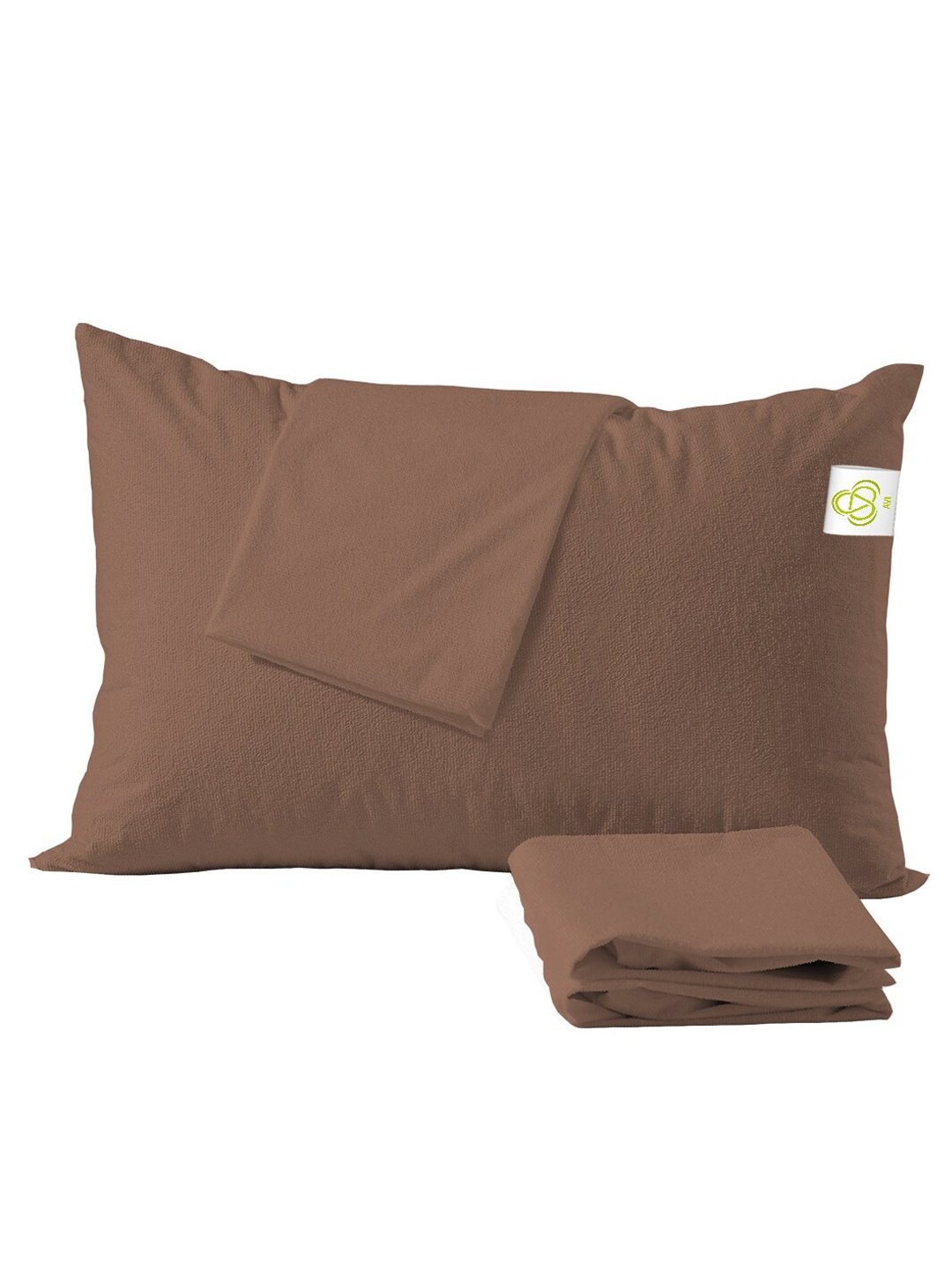 

AVI Brown Waterproof Terry Cotton Pillow Protector
