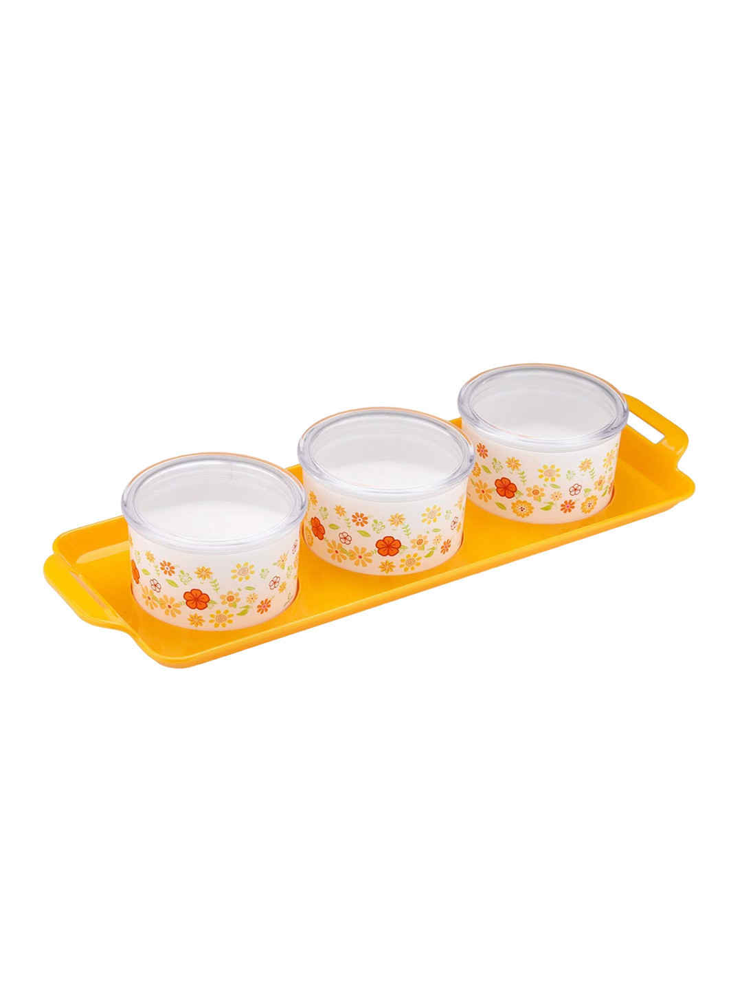 

SOPL-OLIVEWARE Printed Serving Tray-350ml, Yellow