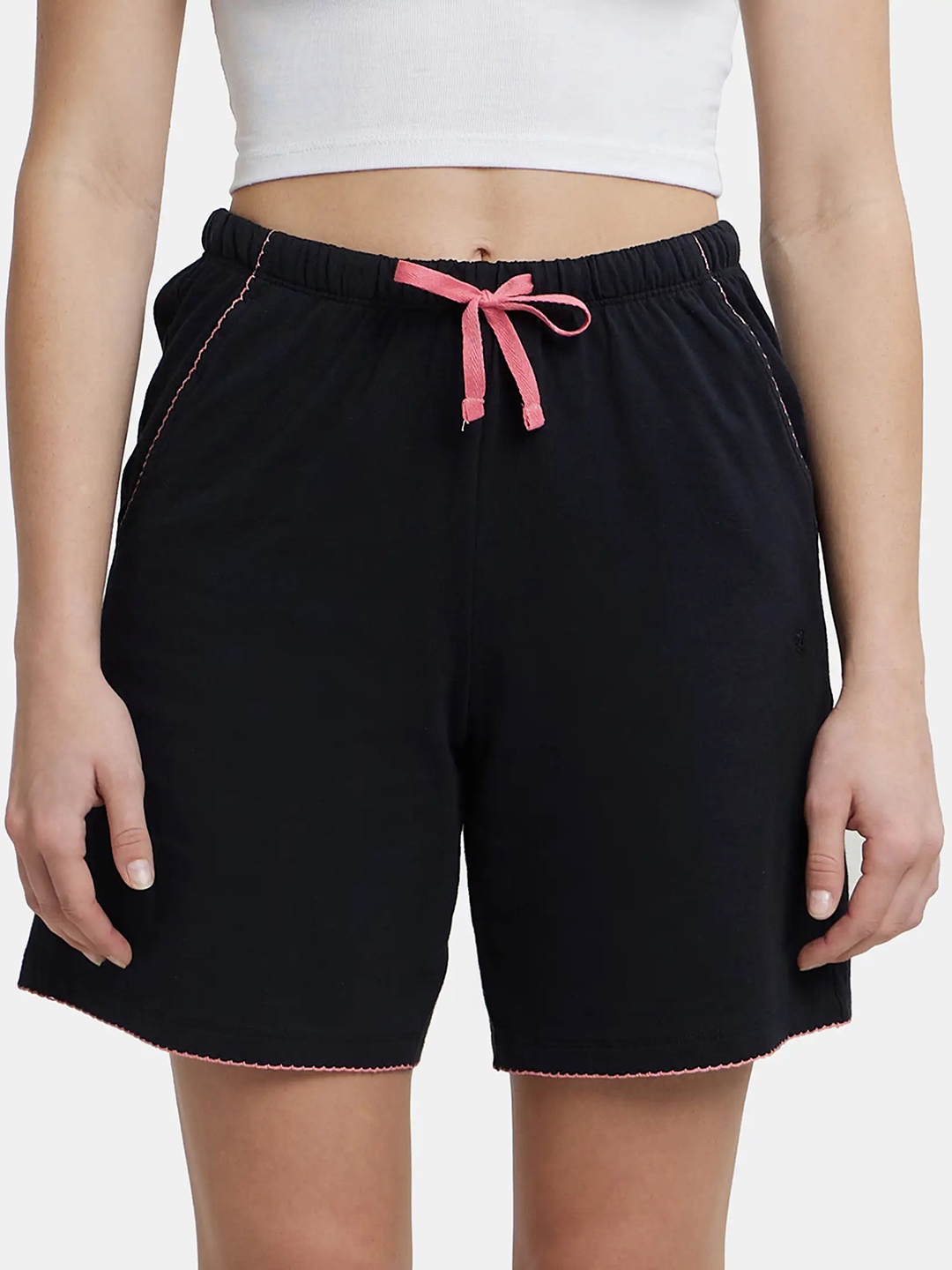 

Jockey Super Combed Cotton Relaxed Fit Sleep Shorts-RX72, Black