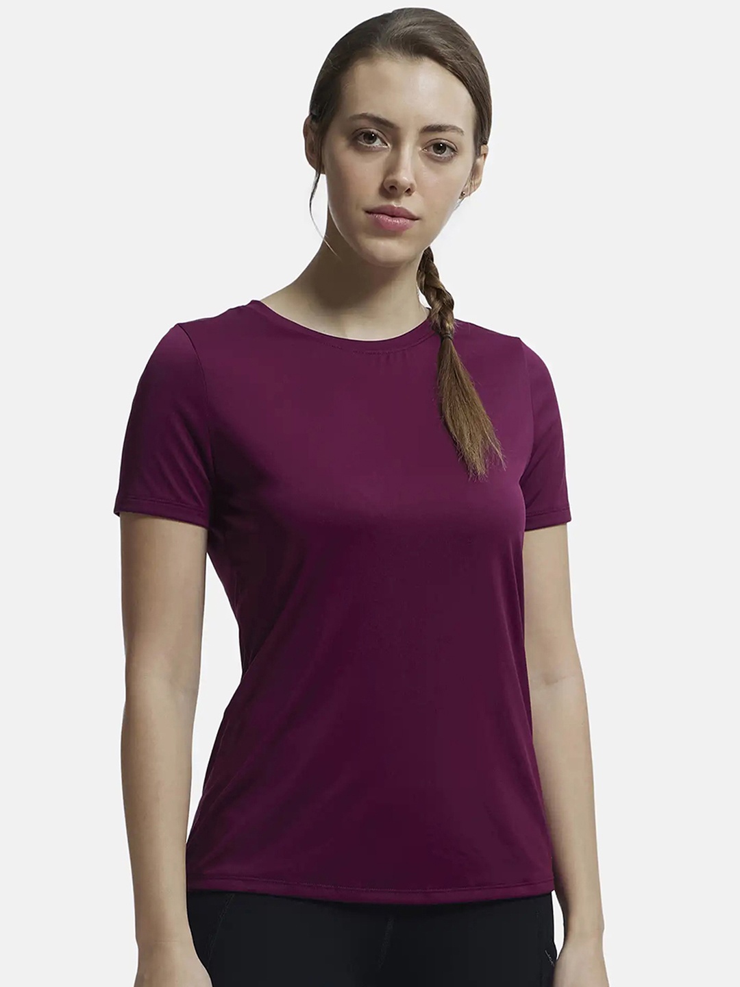 

Jockey Microfiber Relaxed Fit T-shirt-MW71, Purple