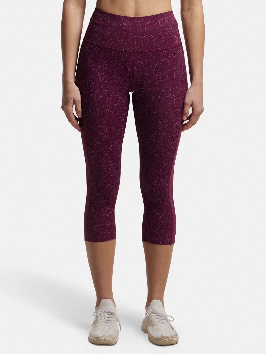 

Jockey Microfiber Stretch Slim Fit Capri with Back Waistband Pocket-MW36, Purple