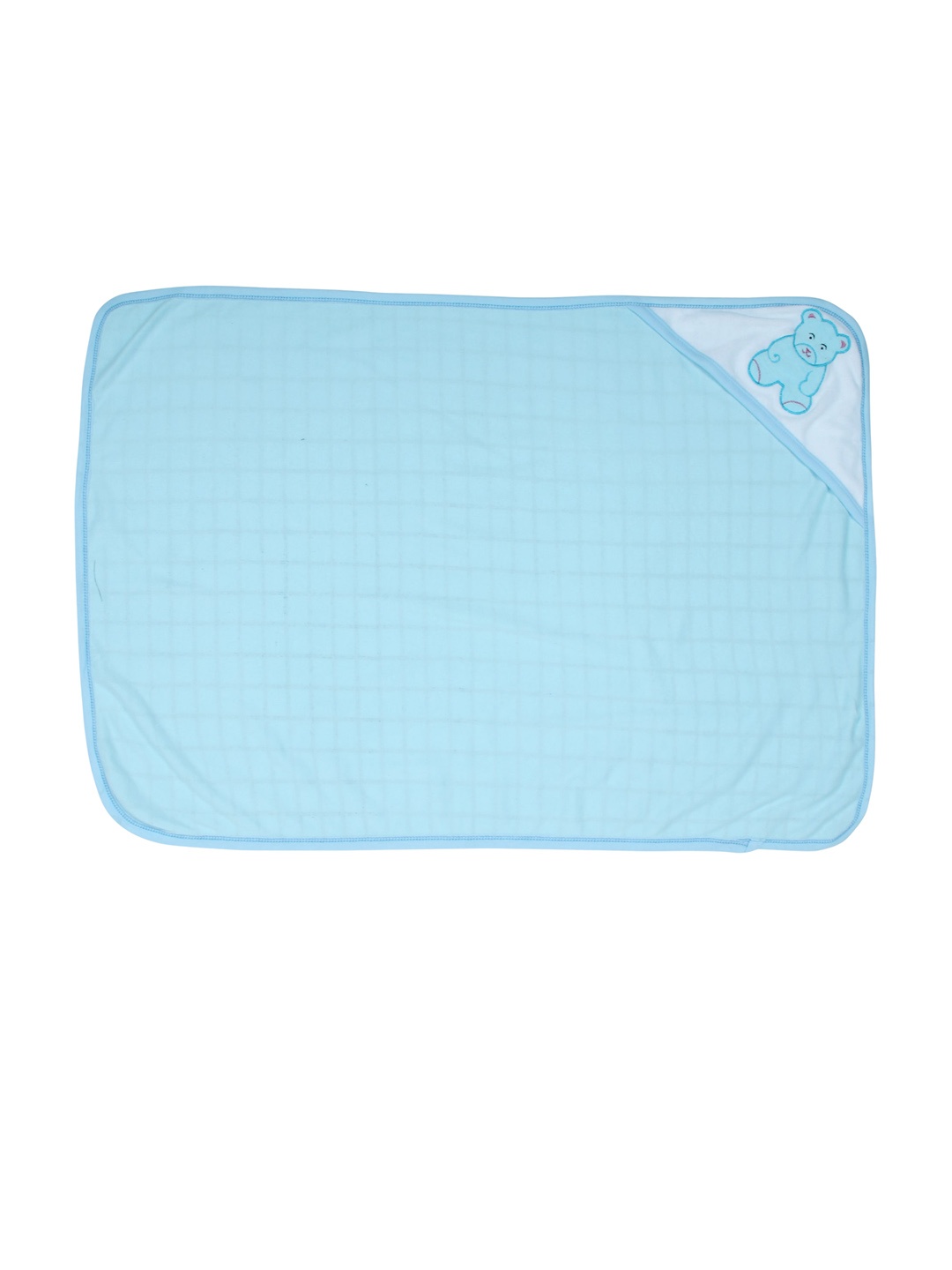 

Butterthief Kids Blue Printed Hooded Wrapper Bath Towel